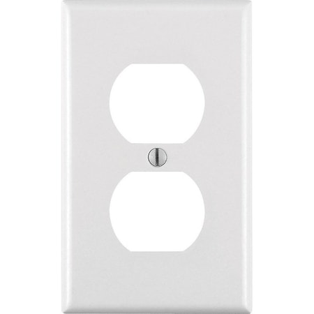 Leviton Faceplate, Number of Gangs: 1 Thermoset, White 88003-000